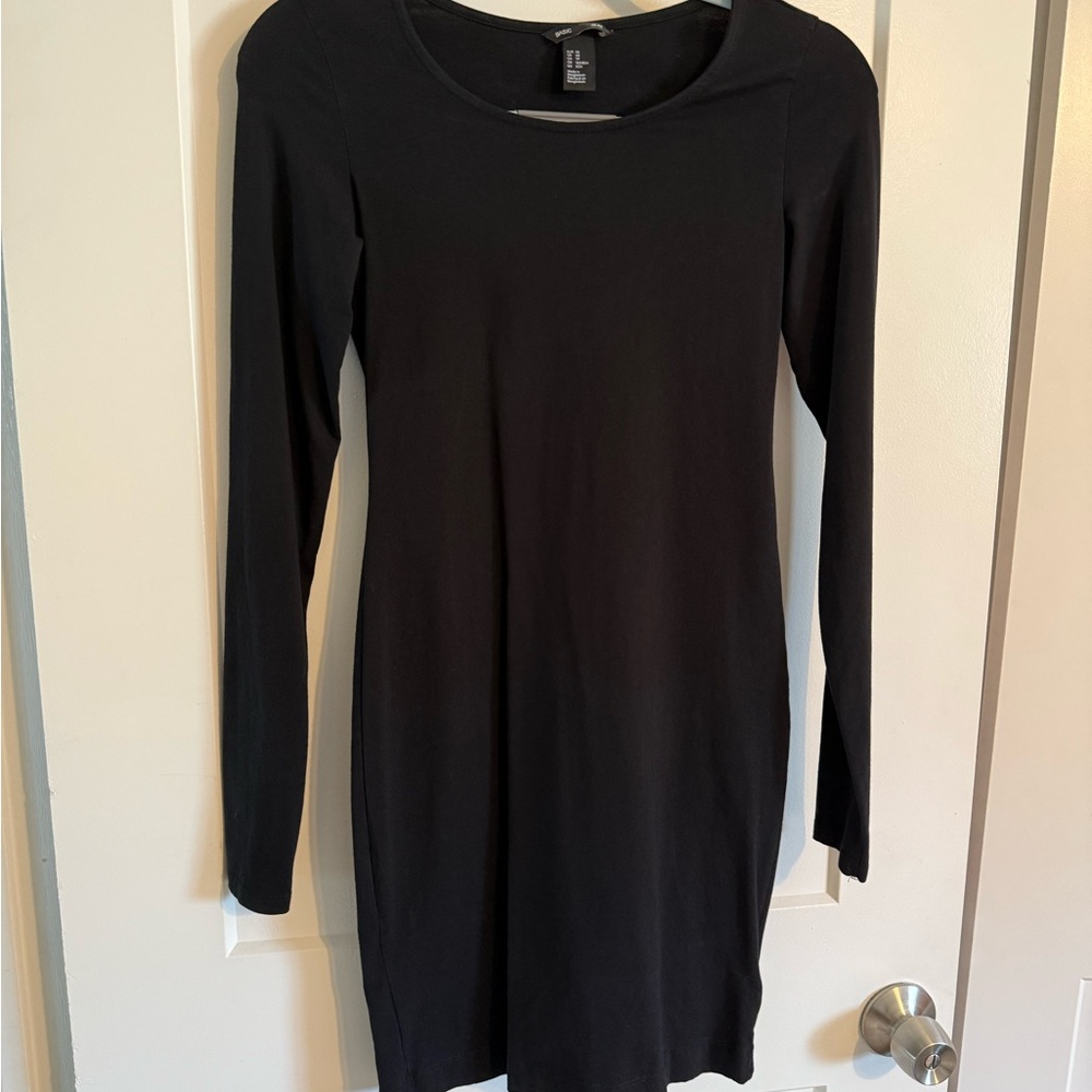 Chic Black Long Sleeve Dress